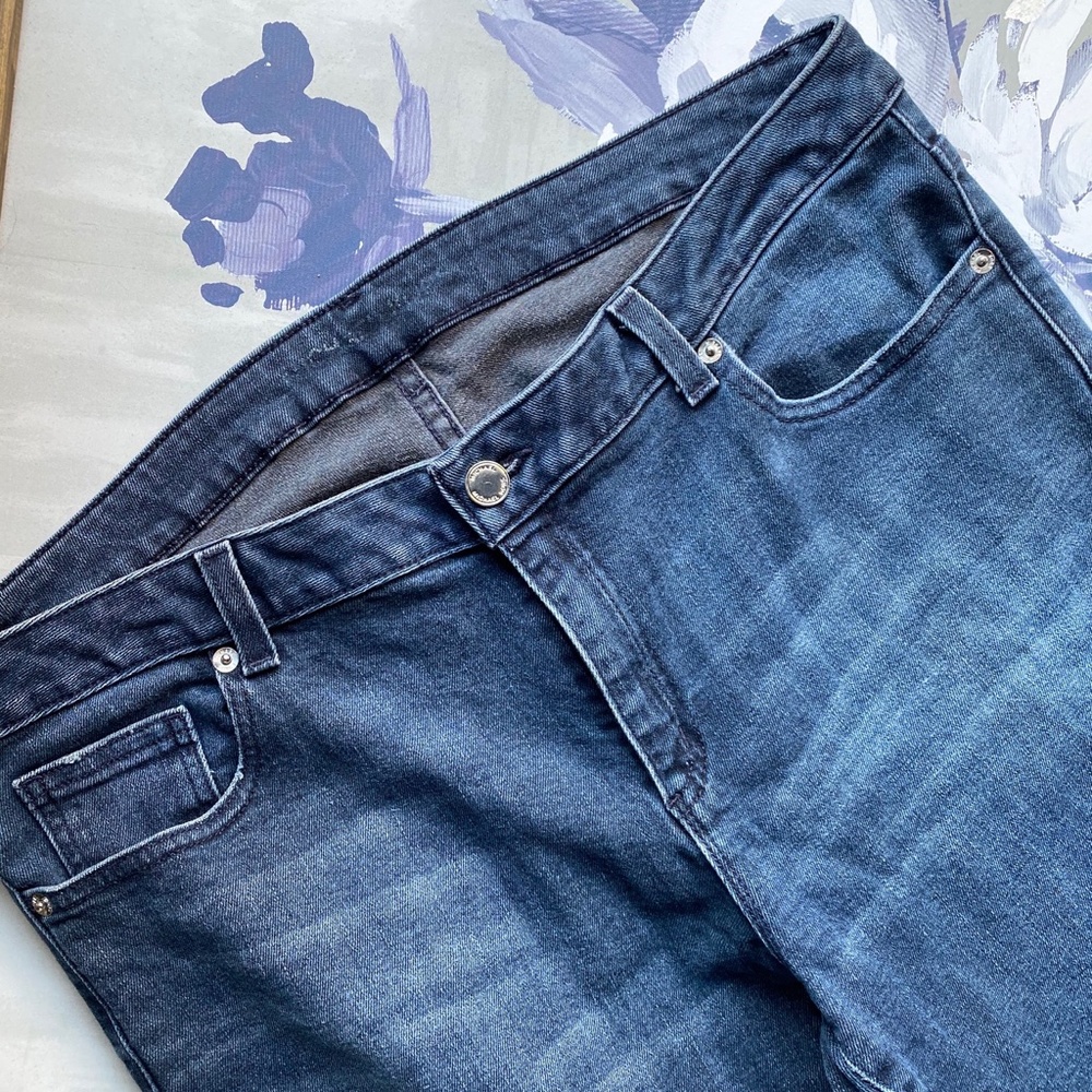 Michael Kors Dark Wash Skinny Jean Size 12 - Picture 7 of 7